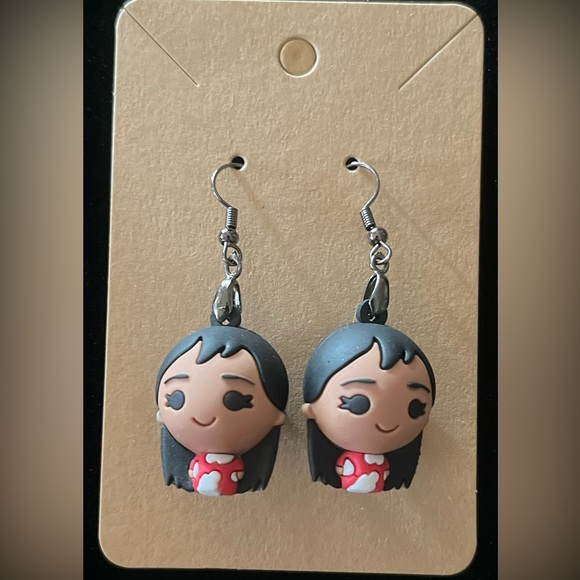 Hand Crafted Jewelry - Lilo Earrings - Lilo & Stitch NIP